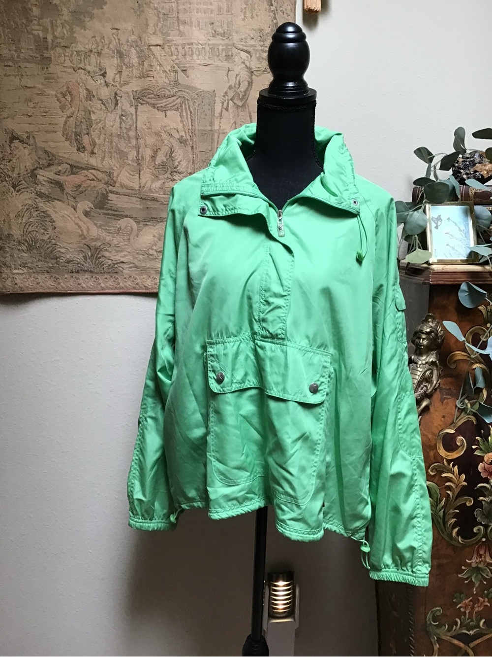 Danskin Mint Green Hooded Utility Jacket